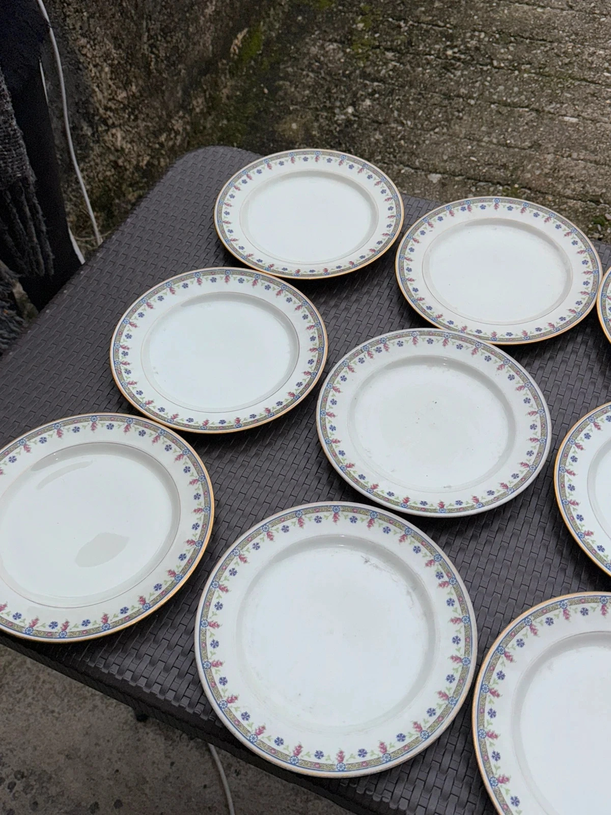 Conjunto de louça de porcelana antiga da época BRP Limoges França – photo 16